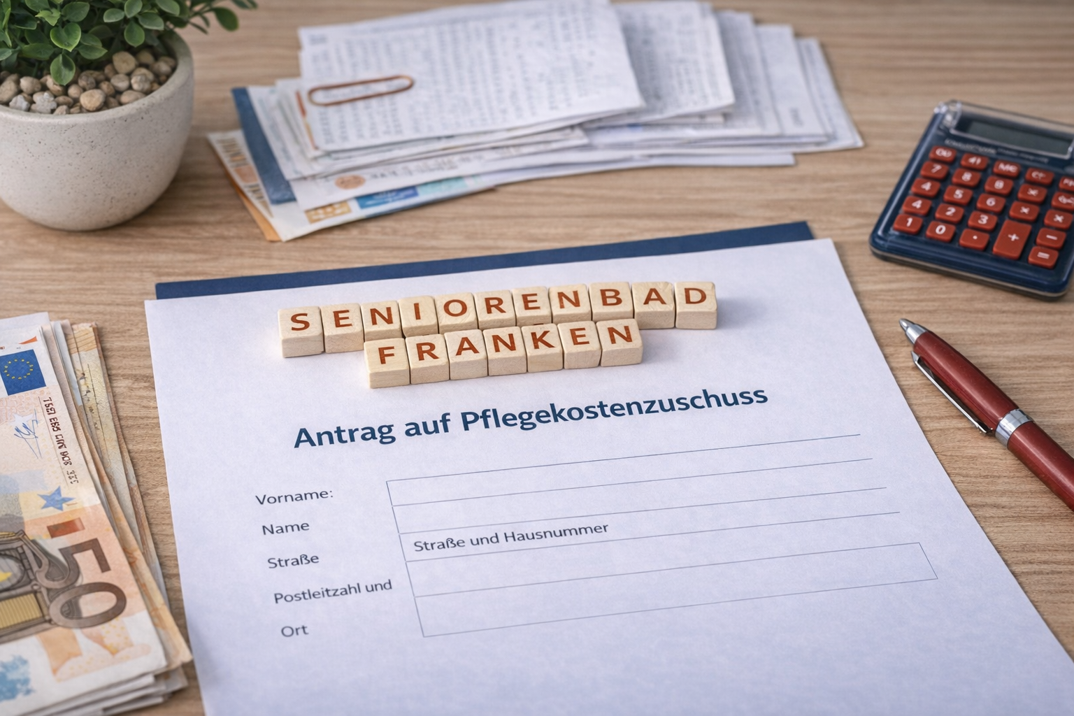 Antrag Pflegekosten SeniorenBad Franken